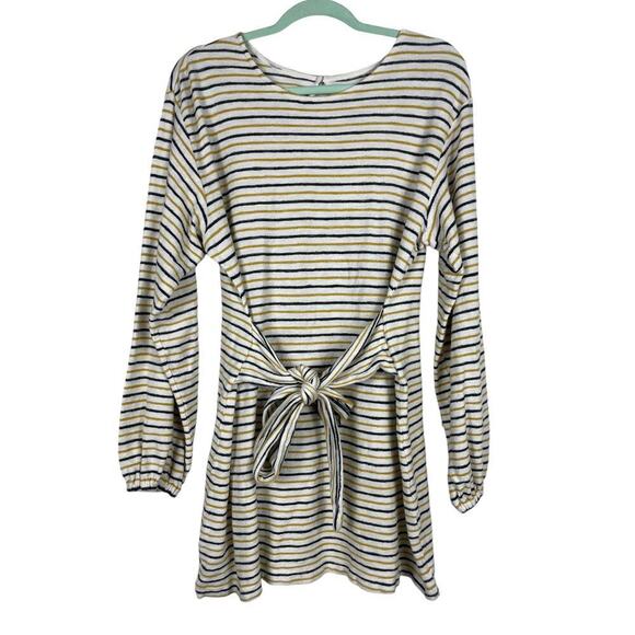 L*Space Everywhere I Go Mini Dress Large Surfs Up Stripe Large Beach Pool Resort - Picture 5 of 13